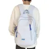 浅蓝色时尚休闲双肩背包轻便大容量学生通勤旅行包 Item Picture